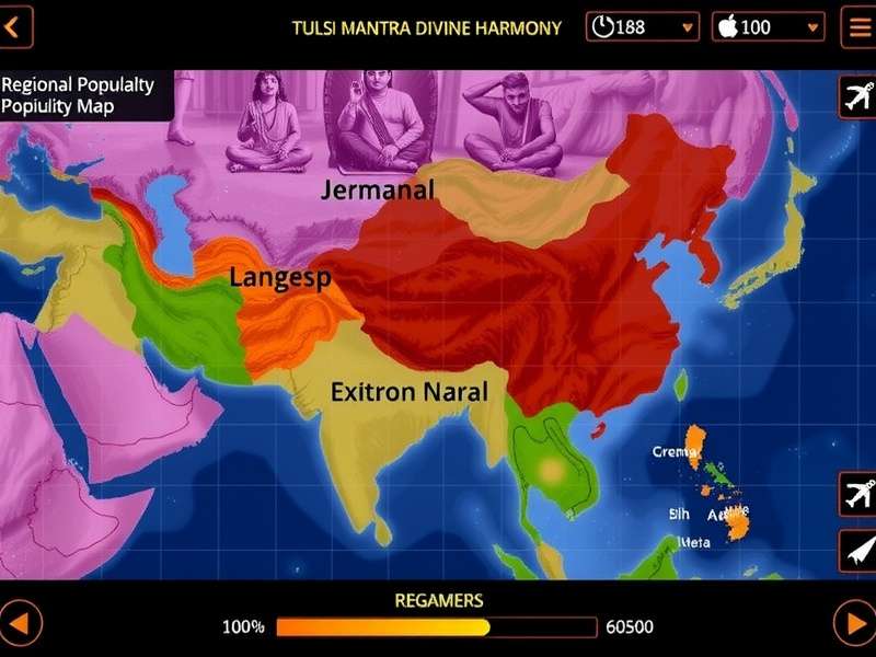 Tulsi Mantra Divine Harmony Regional Popularity Map